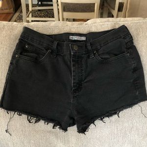 Lee brand black denim shorts